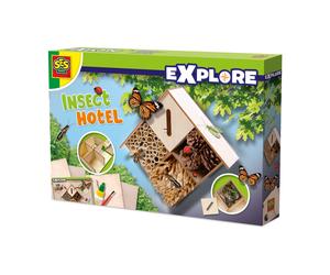 SES Creative Insect Hotel Make Your Own Wood Bee House Bug Shelter Nest Box