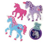 SES Creative Childrens Iron On Beads - Fantasy Horses Glow-In-The-Dark Effect
