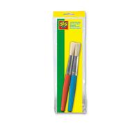 SES Creative 00399 - Jumbo Paint Brushes for Kids, 2 Pieces, Easy-Grip for Young Artists
