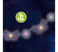 SES Creative 14039 Light String - Inspired by Nature - Creative Craft Kit for Kids Aged 6+ - Decorate 8 Wooden Butterflies and Flowers with 6 Trendy Paint Colors