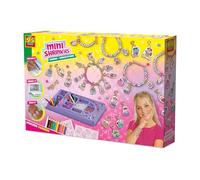 SES Creative - Mini Shrinkies Charms Design Studio - DIY Shrink Film Craft Set - Make Your Own Bracelets & Friendship Charms - Creative Jewellery Kit for Children - Age 5+
