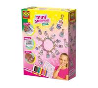 SES Creative Mini Shrinkies - Sweet Unicorn Charms Jump Pack - Create 10 Unique Charms for Multi-Coloured Link Bracelet - Fun Craft Gift for Kids 5+
