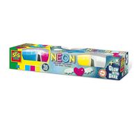 SES Creative Modelling Dough - Neon & Glow In The Dark Play Neon