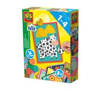 SES Creative My First - Animal Print Stickers - Sticker Matching Activity for Toddlers - 8 Animal Cards - Learn Patterns & Shapes - Mess-Free - Ages 1+