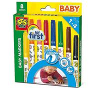 SES Creative My First Baby Markers - 8 Colours Black