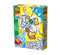 SES Creative 14475 My First Colouring Stickers - Creative Play Kit for Kids Aged 1+ - 26 Stickers to Decorate - Safe Materials - Fun Craft Activity for Little Hands