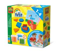 SES Creative My first - Dough With Cutters, Discover Shapes and Colours, Early Years Craft Set for Boys and Girls Ages 1 Year and Up, Play Dough Set