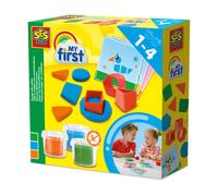 SES Creative My first - Dough With Cutters, Discover Shapes and Colours, Early Years Craft Set for Boys and Girls Ages 1 Year and Up, Play Dough Set