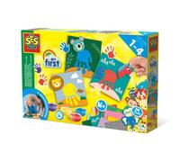 SES Creative My First - Fingerpaint Handprint Animals, Make Animals with Your Hand Print and Stickers, Hypo Allergencic, Safe, Washable, Boys and Girls Ages 1 and Up