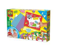 SES Creative 14474 My First Tearing and Sticking - Creative Play Kit for Kids Aged 1+ - 10 Large Sheets to Decorate - 4 Sheets to Tear and Glue - Safe Materials - Fun Craft Activity