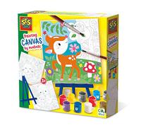 SES Creative Painting by Numbers Canvas - Forest Animals 3X