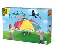 SES Creative Parachute Set with Flying Toucan, Play With 2-6 Children, Indoor Outdoor Game for Active Fun, Bounce the Toucan and Watch it Fly