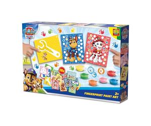 SES Creative PAW Patrol Fingerprint Paint Art - Non-Toxic Finger Paint Craft Set with PAW Patrol Picture Cards - Sensory Play & Creative Fun for Toddlers - Ages 1+