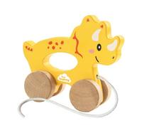 Ses Creative Push And Pull 2 In 1 Wooden Triceratops