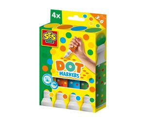 Ses Creative Ses Dot Markers 4 Colours Xxl Set