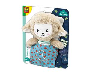 SES Creative Sleepy Sheep Night Buddy Glow In The Dark Soft Cuddly Toy Doll