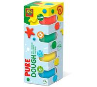 Ses Creative Soft Pasta Vegan Pack 4 Jars Nature Colors 90 Gr