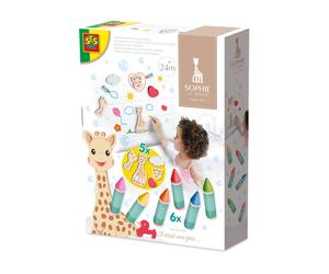 SES Creative Sophie The Giraffe Bath Crayons Foam Shapes Colour Draw No Mess