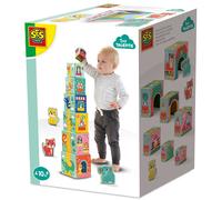 SES Creative Stacking Blocks Tower with Animal Figures