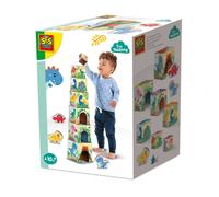 SES Creative Stacking blocks tower with dino figures
