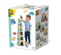 SES Creative Stacking blocks tower with dino figures