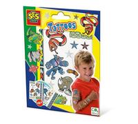 SES Creative 14287 Tattoos for Children-Animal fighters, Yellow