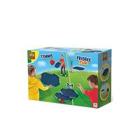 SES Creative Tennis and Frisbee Fun, Outdoor Active Play for Boys and Girls Ages 3-12 Years, Ideal for Garden, Beach, Park, Trampoline Tennis and Frisbee Set, Includes 2 Splash Water Balls