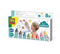 SES Creative Tiny Talents Bath Crayons, 8 Colours Yellow