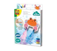 SES Creative - Tiny Talents - Bath Tablets 18 Pieces Mix Colours Crab - Bath Toy - Bath Bombs Children - Bath Colours - Cosmetically Tested - from 3 Years