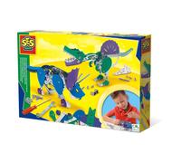SES CREATIVE Triceratops and Spinosaurus Metal Dinosaur Construction Set