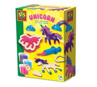 SES Creative 00410 Dough - Unicorns neon Glitter - Fun Activity for Parents of Young Children, Age 3+