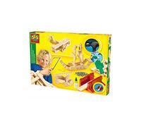SES Woodwork Deluxe, Wooden Craft Set with Accessories, Carpentry for Kids Ages 5 Years and Up