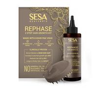 SESA Ayurvedic Rephase 2 Step Hair Oil Growth Kit With 26 Herbs And 6 Essential Oils Promotes Hair Growth Reduces Hair Fall With Massager Natural Hair Oil For Women And Men, 100 Ml or 3.38 oz