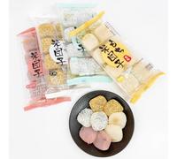 Sesame mochi 210g/bag,Sticky Rice Cake,Japanese Glutinous Rice Cake,Strawberry mango flavor soft cake,Dried rice dumpling,handmade dessert,Dim sum,healthy Casual Snack gift (Sesame flavor,4bag)