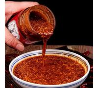 Sesame pepper sauce（200g/can）sesame peanut butter,noodles sauce, dipping sauce, Fast food,seasoning sesame pepper, cold dish sauce,seasoning, delicious snack gifts (spicy,1can)