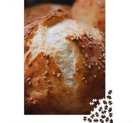 Sesame Seed Bread Rolls Close-Up 1000 Piece Jigsaw Puzzle, 38x26cm/1000pcs, for Adults, Quiet Home Activity, Focused Puzzle Time And Quiet Weekends