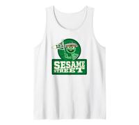 Sesame Street 123 Flag Oscar The Grouch Tank Top