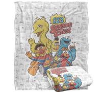 Sesame Street 123 Group Shot Blanket Multicoloured (One Size)