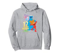 Sesame Street 17th Birthday Pullover Hoodie, Adult Unisex, Heather Grey, X-Large