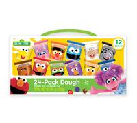 Sesame Street 24-Pack of Dough With Carrying Handle Includes 24 cans of 2oz Dough in 12 popular colors Gift for Kids
