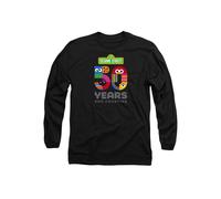 Sesame Street 50 Years Logo Long Sleeve T-Shirt, Black Sesame Street Black XL