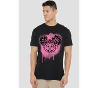 Sesame Street Abby Cadabby Graffiti Spray Face T Shirt, Black Sesame Street Black S
