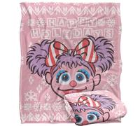 Sesame Street Abby Cadabby Ugly Christmas Sweater Silky Touch Super Soft Throw Blanket 152 X 127 cm
