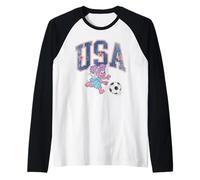 Sesame Street Abby Cadabby USA Soccer Raglan Baseball Tee