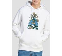 Sesame Street All The Cookies Hoodie, White Sesame Street White L