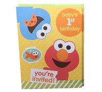 Sesame Street Babys 1st Birthday Party Invitations Elmo 10 Cards