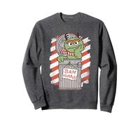 Sesame Street Bah Humbug Christmas Oscar Comic Sweatshirt