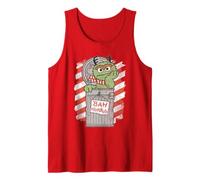Sesame Street Bah Humbug Christmas Oscar Comic Tank Top