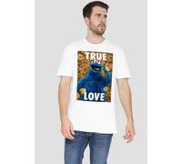 Sesame Street Beautiful Cookies T-Shirt, White | Size: 4XL Sesame Street White 4XL