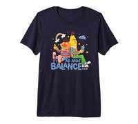 Sesame Street Bert and Ernie All About Balance Premium T-Shirt